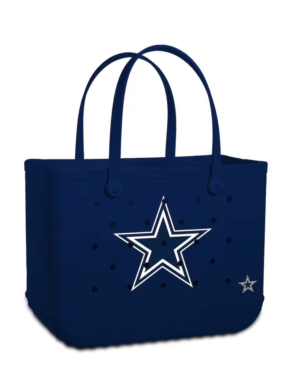 NFL Dallas Cowboys Original Bogg Bag Large Plastic Tote Bag Accessory Bags New